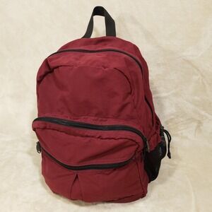 Rick Steves Backpack Maroon Red Travel Lightweight Daypack Kiva Designs Unisex